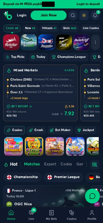 Betfalme — mobile