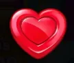 Red heart candy symbol